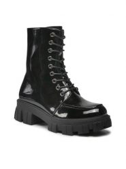 DeeZee Trapery WS5585-07 Czarny. Czarne trapery damskie DeeZee, ze skóry, bez zapięcia. Za 129.99 zł.