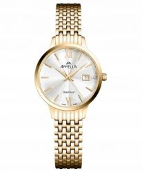 Zegarek damski Appella L50012.1163DQ złoty. Żółte zegarki damskie Appella, złote. Za 1,540.00 zł.
