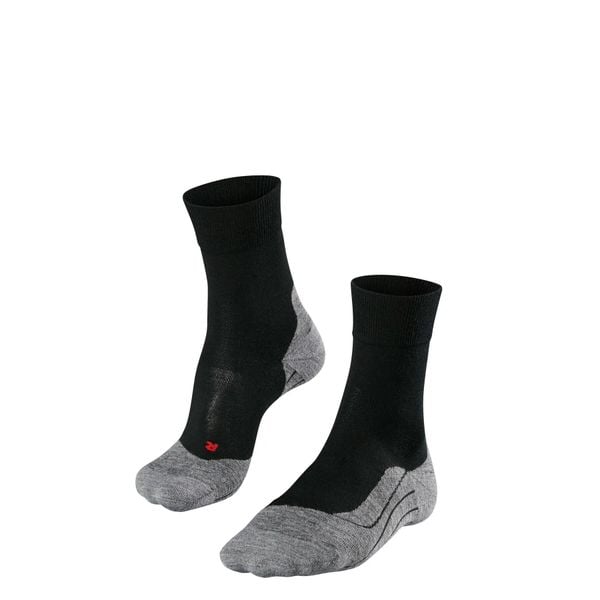 Skarpetki Falke RU4 Wool. Czarne skarpety męskie Falke, bez wzorów, z materiału. Za 143.00 zł.