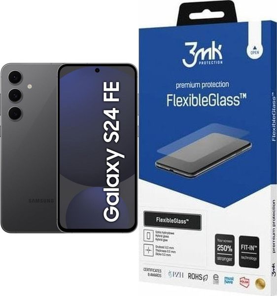 Smartfon Samsung Galaxy S24 FE 5G 8/256GB Czarny (SM-S721BZKGEUB) + FlexibleGlass. Czarne smartfony SAMSUNG. Za 2,382.00 zł.