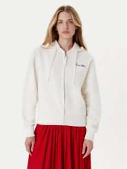 Tommy Hilfiger Bluza Script WW0WW45742 Écru Regular Fit. Bluzy damskie Tommy Hilfiger, xl, bez wzorów, z bawełny, bez ramiączek, bez kaptura. Za 449.99 zł.