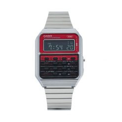 Zegarek Casio. Szare zegarki męskie Casio, bez wzorów, srebrne. Za 289.99 zł.