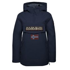 Damska kurtka wodoodporna Napapijri Rainforest Pkt 4. Niebieskie kurtki sportowe damskie Napapijri, na jesień, s, bez wzorów, z materiału, bez ramiączek, z kapturem, trekkingowe. Za 892.21 zł.