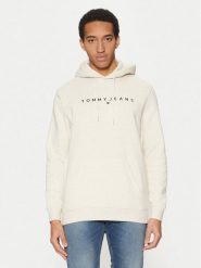 Tommy Jeans Bluza DM0DM20746 Beżowy Regular Fit. Brązowe bluzy męskie Tommy Jeans, m, bez wzorów, z bawełny, bez ramiączek, bez kaptura. W wyprzedaży za 219.99 zł.