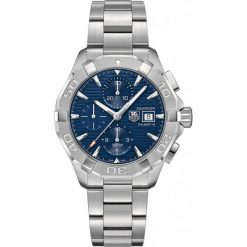 PROMOCJA ZEGAREK TAG HEUER AQUARACER CAY2112.BA0927. Niebieskie zegarki męskie TAG HEUER, bez wzorów, z koronki, szklane. W wyprzedaży za 9,550.00 zł.