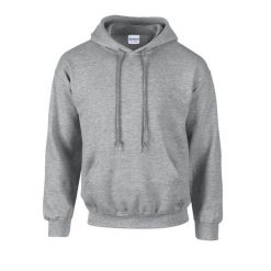 Bluza Z Kapturem Dla Dorosłych Unisex Heavy Blend. Szare bluzy męskie GILDAN, m, bez wzorów, bez ramiączek, z kapturem. Za 73.99 zł.