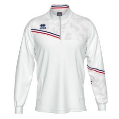 Bluza Errea Elias Kurtka Ad Dorośli. Białe kurtki sportowe męskie ERREA, s, bez wzorów, z materiału, bez kaptura, na fitness i siłownię. Za 235.99 zł.