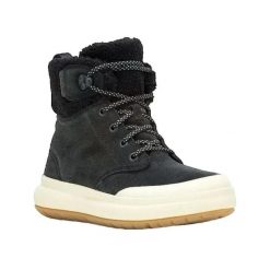 Buty trekkingowe Merrell Marquette Thermo Lace WP Czarny. Czarne obuwie trekkingowe damskie Merrell, z materiału, bez zapięcia. Za 755.05 zł.