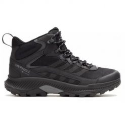 Buty trekkingowe męskie Merrell Speed Strike 2 Mid Gtx. Czarne buty zimowe męskie Merrell, bez wzorów, z materiału, za kostkę, bez obcasa, bez zapięcia. Za 632.00 zł.