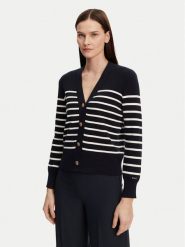Gant Kardigan 4805319 Granatowy Regular Fit. Niebieskie kardigany damskie GANT, s, bez wzorów, z bawełny, bez kołnierzyka. Za 519.99 zł.