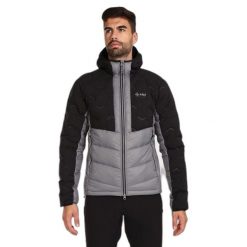 Kurtka puchowa Kilpi Tevery. Czarne kurtki sportowe męskie Kilpi, l, bez wzorów, z puchu, bez kaptura, narciarskie, primaloft. Za 680.25 zł.