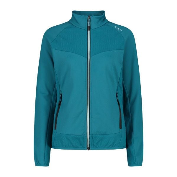 Bluza damska turystyczna CMP 34E2966. Czarne bluzy damskie CMP, xl, bez wzorów, z tkaniny, sportowe, bez ramiączek, z kapturem. Za 241.50 zł.