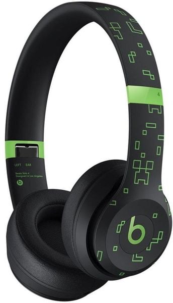 APPLE Beats Solo 4 Minecraft Special Edition Charged Wireless On-Ear Headphones Black, MYJ03ZM/A, Bluetooth. Czarne słuchawki bezprzewodowe Apple. Za 907.80 zł.