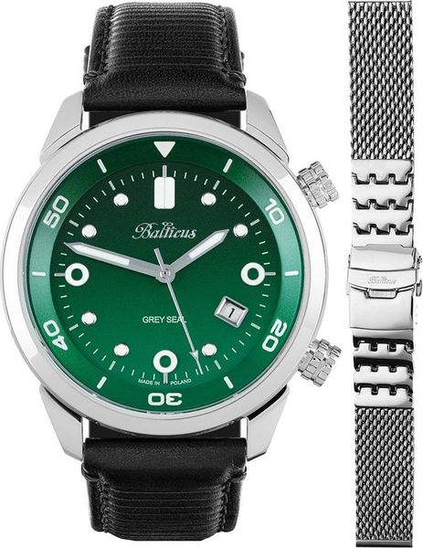 Zegarek Balticus Zegarek męski Balticus BLT-BALGSGRN czarny. Czarne zegarki męskie BALTICUS, bez wzorów. Za 2,722.00 zł.
