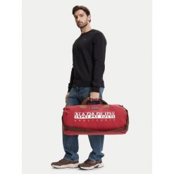 Torba weekendowa Napapijri. Czerwone torby podróżne damskie Napapijri, bez wzorów. Za 579.99 zł.