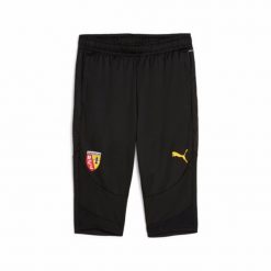 Spodnie treningowe 3/4 RC Lens 2024/25. Czarne spodnie dresowe damskie Puma, bez wzorów, ze lnu, eleganckie. W wyprzedaży za 176.55 zł.