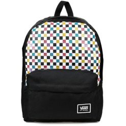 Plecak szkolny Vans GLITTER CHECK. Czarne plecaki męskie Vans, bez wzorów. W wyprzedaży za 119.00 zł.