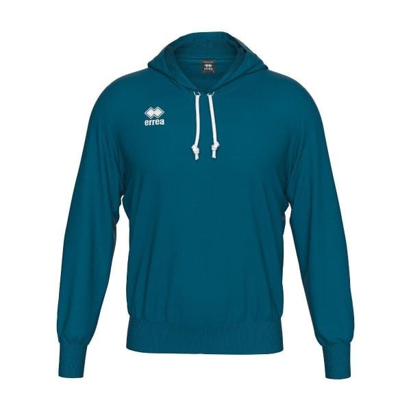 Bluza z kapturem Errea Jonas. Niebieskie bluzy damskie ERREA, m, bez wzorów, z poliesteru, sportowe, bez ramiączek, z kapturem. Za 201.35 zł.