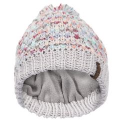 Trespass Irmina - Damska czapka typu beanie w kolorze jasnoszarym. Czerwone czapki damskie Trespass, bez wzorów, z dzianiny, sportowe. Za 211.99 zł.