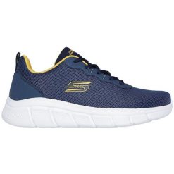 Buty sportowe męskie Skechers Bobs B Flex Icy Ed. Niebieskie buty sportowe męskie Skechers, bez wzorów, bez zapięcia. Za 239.99 zł.