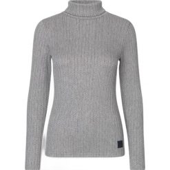 Sweter damski z golfem Kingsland Vikula. Szare swetry nierozpinane damskie KINGSLAND, na zimę, bez wzorów, bez kołnierzyka, bez ramiączek. Za 445.50 zł.
