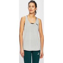 Puma - Top. Szare koszulki sportowe damskie Puma, s, bez wzorów, z dzianiny, bez ramiączek. W wyprzedaży za 69.90 zł.