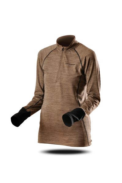 Bluza Trimm CLINIC LADY. Szare bluzy damskie TRIMM, na wiosnę, uniwersalny, bez wzorów, z jersey, sportowe, bez ramiączek, z kapturem. Za 128.00 zł.