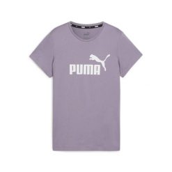 Koszulka damska Puma ESS Logo Tee. Fioletowe bluzki damskie Puma, xs, bez wzorów, sportowe, bez kołnierzyka, bez ramiączek. W wyprzedaży za 92.90 zł.