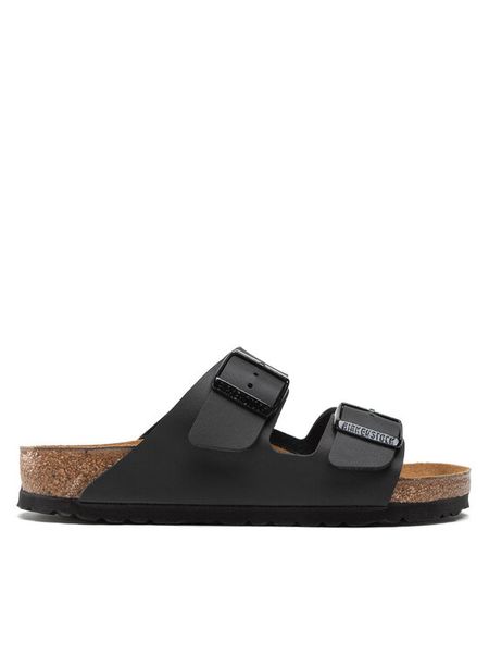 Birkenstock Klapki Arizona Birko-Flor 051791 Czarny. Czarne klapki męskie Birkenstock, bez wzorów, ze skóry, bez zapięcia. Za 367.19 zł.