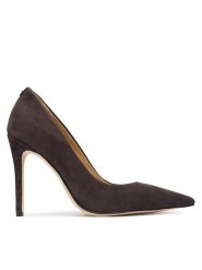 MICHAEL Michael Kors Szpilki Elyse 40F5EYHP1S Brązowy. Brązowe szpilki damskie MICHAEL Michael Kors, bez wzorów, ze skóry, bez obcasa, na szpilce, bez zapięcia. Za 679.99 zł.