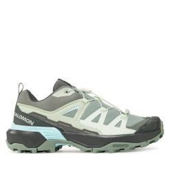 Trekkingi Salomon. Zielone obuwie trekkingowe damskie Salomon, bez zapięcia. Za 549.99 zł.