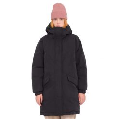 Parka dla kobiet Volcom Sleepi Puff Up. Czarne parki damskie Volcom, s, bez wzorów, z nylonu. Za 608.00 zł.