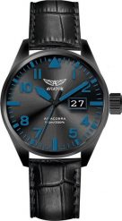 Zegarek Aviator Zegarek męski Aviator V.1.22.5.188.4 czarny. Czarne zegarki męskie AVIATOR, bez wzorów. Za 1,900.00 zł.