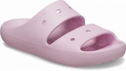 Klapki Dla Dorosłych Crocs Classic V2 Sandal. Czerwone klapki męskie Crocs, bez wzorów, z materiału, bez zapięcia. Za 118.99 zł.