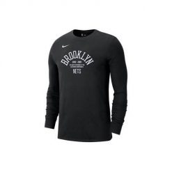 Koszulka sportowa męska Nike Nba Brooklyn Nets Courtside. Czarne koszulki sportowe męskie Nike, m, bez wzorów, bez ramiączek, trekkingowe. Za 273.00 zł.