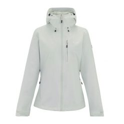 Wodoodporna Kurtka Damska Oklarna. Szare kurtki sportowe damskie Regatta, bez wzorów, bez ramiączek, bez kaptura, trekkingowe. Za 396.99 zł.