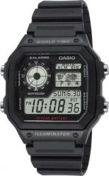 Zegarek Casio ZEGAREK MĘSKI CASIO AE-1200WH-1AVCF (zd146a). Zegarki męskie Casio, bez wzorów. Za 182.12 zł.