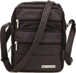 Beltimore Męska mała torba skórzana przez ramię Beltimore brązowa G19. Brązowe torby na ramię męskie Beltimore, przez ramię, małe. Za 139.99 zł.