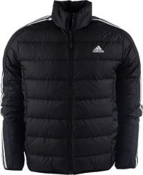 Kurtka męska Adidas Kurtka męska adidas Essentials 3-Stripes Light Down czarna HZ4431 L. Czarne kurtki męskie Adidas, l, bez wzorów, bez kaptura. Za 435.15 zł.