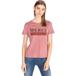 Vero Moda Eddy Francis Koszulka Różowy. Czerwone bluzki damskie Vero Moda, m, bez wzorów, z bawełny, bez kołnierzyka, bez ramiączek. Za 57.95 zł.
