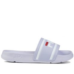 Klapki damskie na basen Fila MORRO BAY. Białe klapki damskie Fila, bez wzorów, z gumy, biznesowe, bez obcasa, bez zapięcia. Za 88.00 zł.