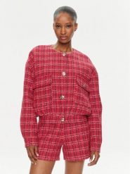 Morgan Marynarka 241-VESIL.F Czerwony Regular Fit. Czerwone marynarki i żakiety damskie Morgan, bez wzorów, z bawełny, bez kołnierzyka, bez ramiączek. Za 359.99 zł.