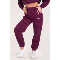 Spodnie fitness damskie Gym Glamour dresowe. Brązowe spodnie dresowe damskie GYM GLAMOUR, bez wzorów, z dresówki, glamour. Za 189.99 zł.
