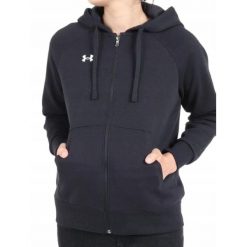 Bluza na co dzień Damska Under Armor Bawełniana Sportowa Zamek. Czarne bluzy damskie Under Armour, bez wzorów, z bawełny, sportowe, bez ramiączek, bez kaptura. Za 189.00 zł.