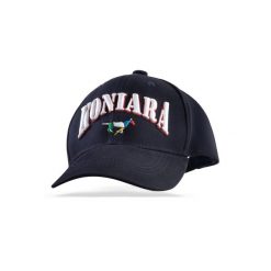 Czapka jeździecka z daszkiem GALOP WEAR Koniara Navy Edition. Niebieskie czapki damskie GALOP WEAR, bez wzorów, z bawełny, eleganckie. Za 129.00 zł.
