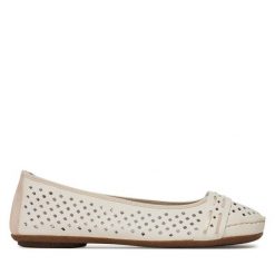 Baleriny Rieker. Brązowe balerinki damskie Rieker, bez wzorów, bez obcasa, bez zapięcia. Za 279.99 zł.