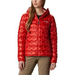 Kurtka Sportowa Puchowa Columbia Alpine Crux Down. Czerwone kurtki sportowe damskie Columbia, xs, bez wzorów, z puchu, bez ramiączek, bez kaptura. Za 518.99 zł.