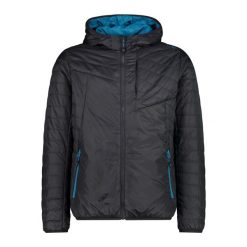 Kurtka z kapturem CMP. Szare kurtki męskie CMP, bez wzorów, z puchu, sportowe, z kapturem. Za 548.50 zł.