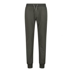 Spodnie do biegania CMP. Zielone spodnie sportowe męskie CMP, bez wzorów, z dresówki, do biegania. W wyprzedaży za 202.30 zł.