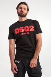 T-shirt męski DSQUARED2. T-shirty męskie Dsquared2, m, bez wzorów, bez kołnierzyka, bez ramiączek. W wyprzedaży za 733.85 zł.